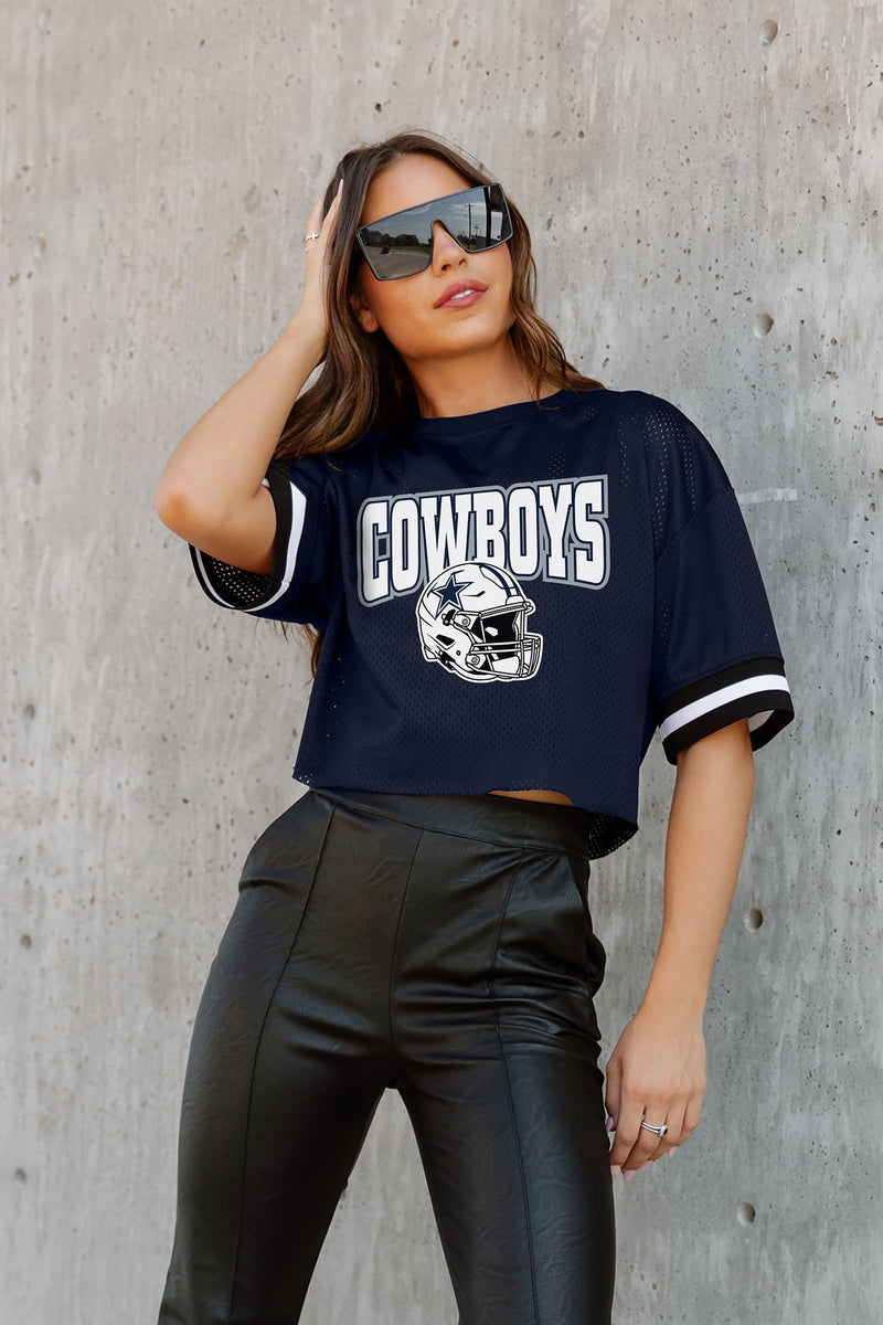 GC x NFL Dallas Cowboys Automatic Down Lightweight Sporty Top with Striped Sleeve Detail XL / Navy