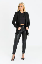 HARLOW CLASSIC BLAZER IN BLACK