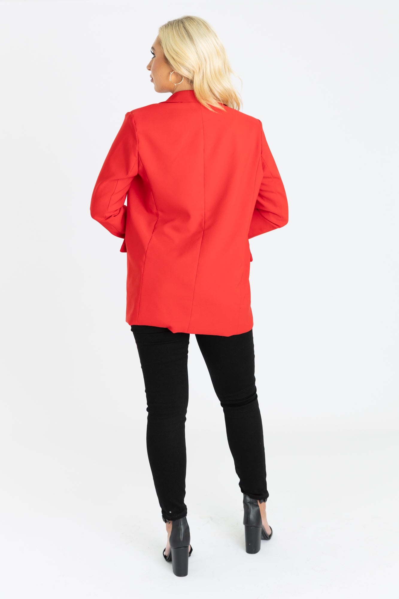 HARLOW CLASSIC BLAZER IN RED