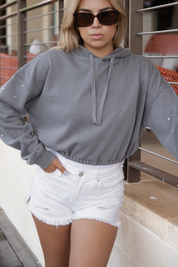 DREAMY DENIM SHORTS IN WHITE DENIM