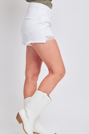 DREAMY DENIM SHORTS IN WHITE DENIM