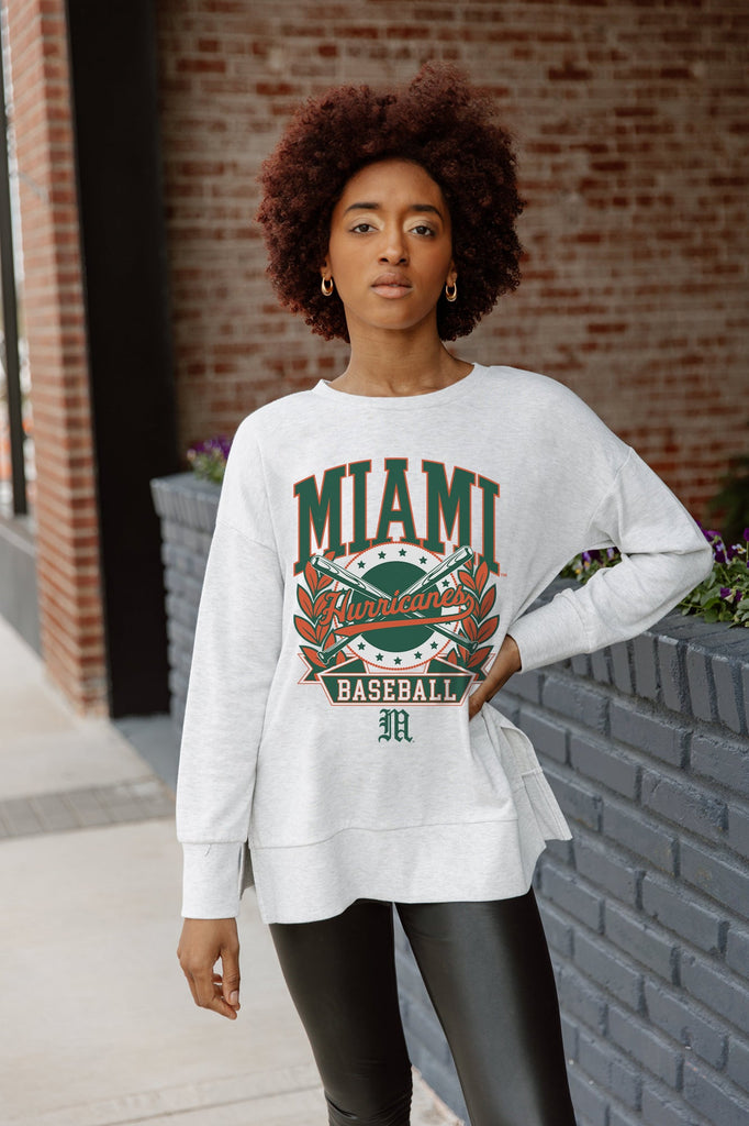 MIAMI HURRICANES BASES LOADED SIDE SLIT PULLOVER