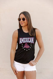 AMERICAN UNIVERSITY EAGLES BABY YOU'RE A STAR RACERBACK TANK TOP