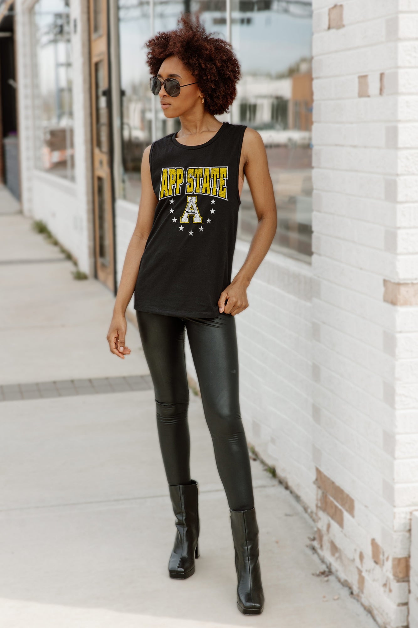 APPALACHIAN STATE MOUNTAINEERS BABY YOU'RE A STAR RACERBACK TANK TOP