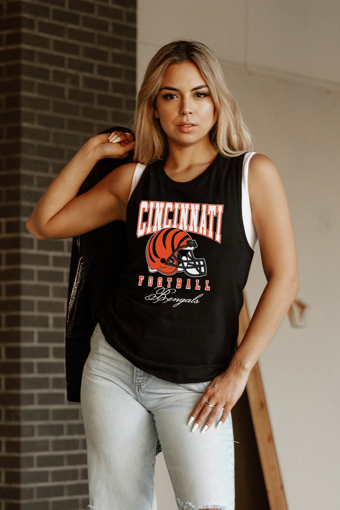 CINCINNATI BENGALS PRESEASON OPENER RACERBACK TANK TOP