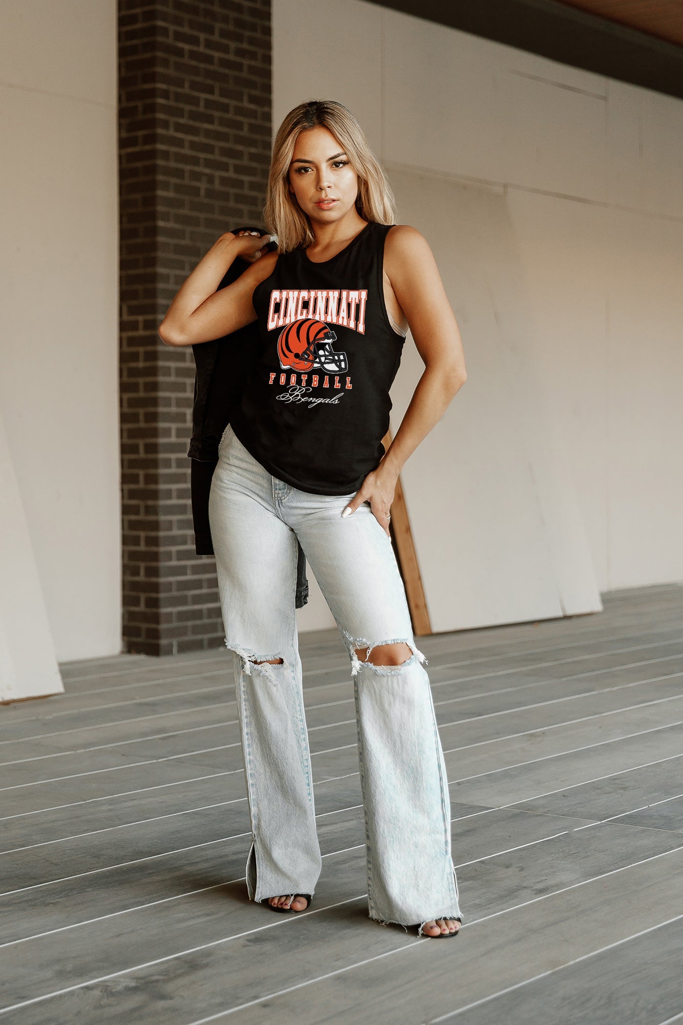 CINCINNATI BENGALS PRESEASON OPENER RACERBACK TANK TOP