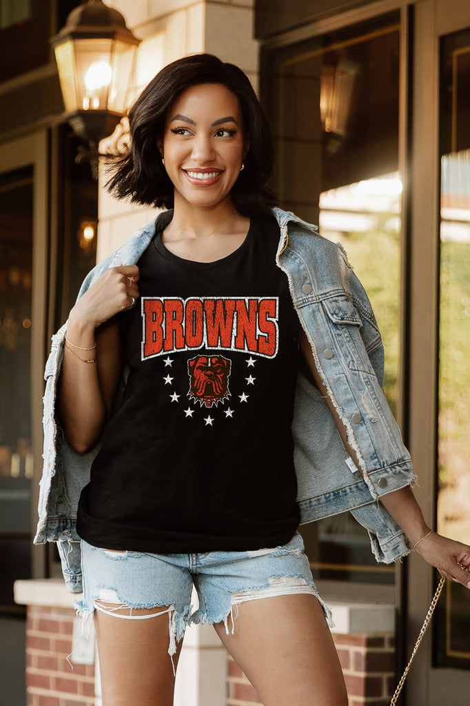 CLEVELAND BROWNS BABY YOU'RE A STAR RACERBACK TANK TOP