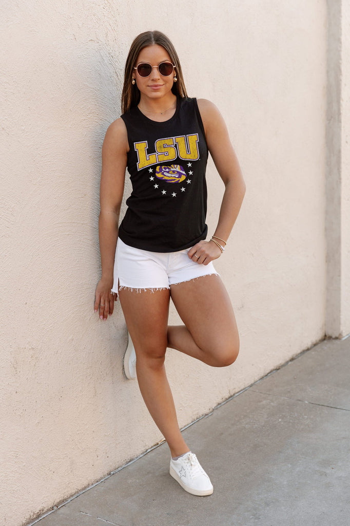 LSU TIGERS BABY YOU'RE A STAR RACERBACK TANK TOP