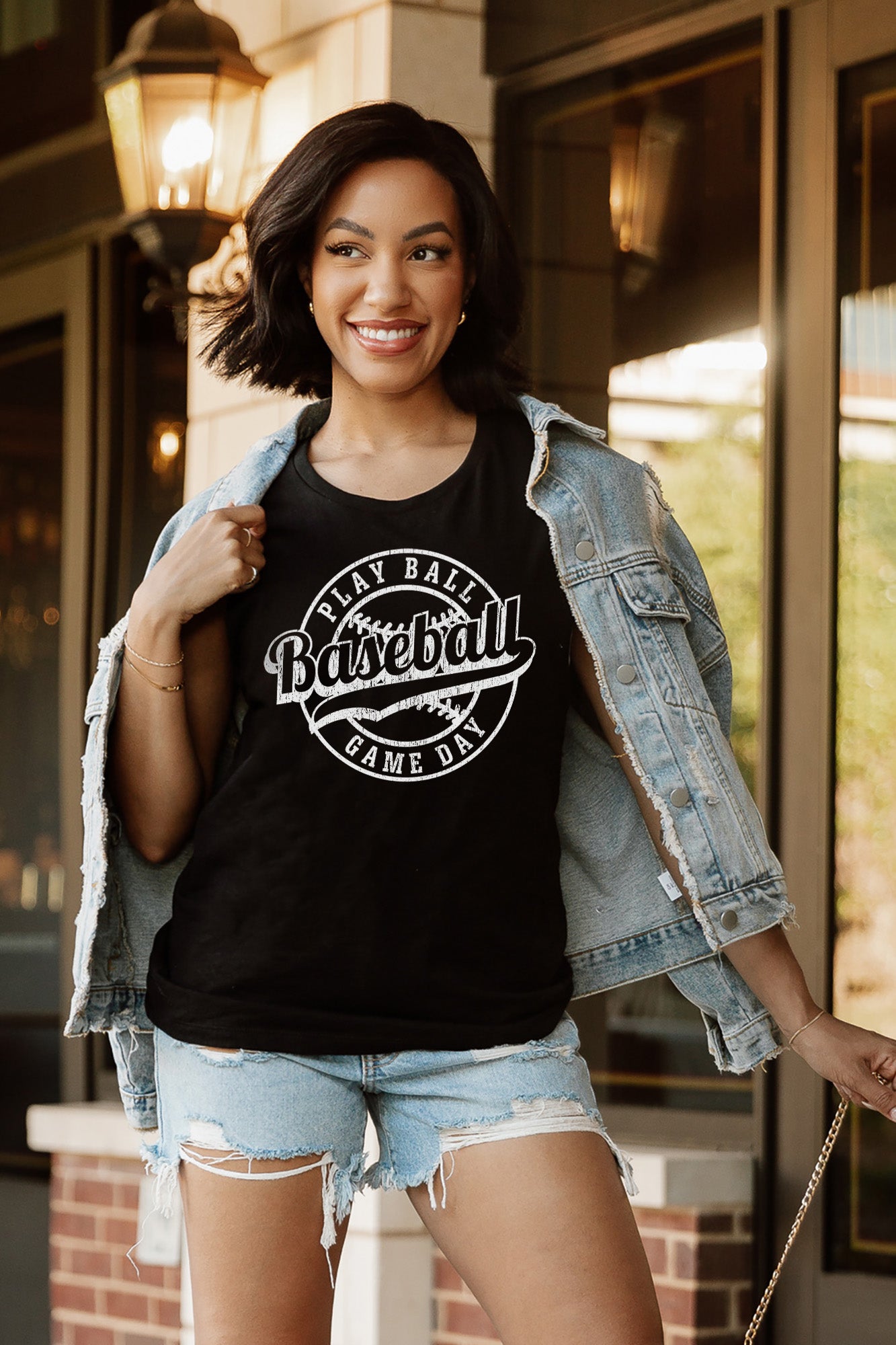 PLAY BALL RACERBACK TANK TOP