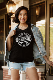 PLAY BALL RACERBACK TANK TOP