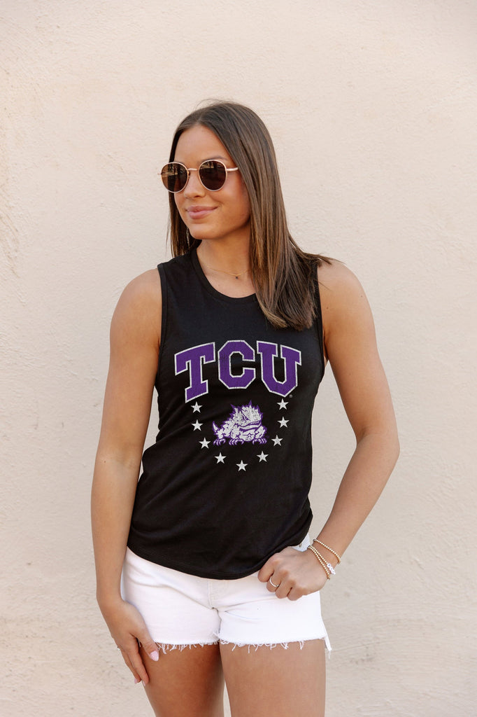 TCU HORNED FROGS BABY YOU'RE A STAR RACERBACK TANK TOP