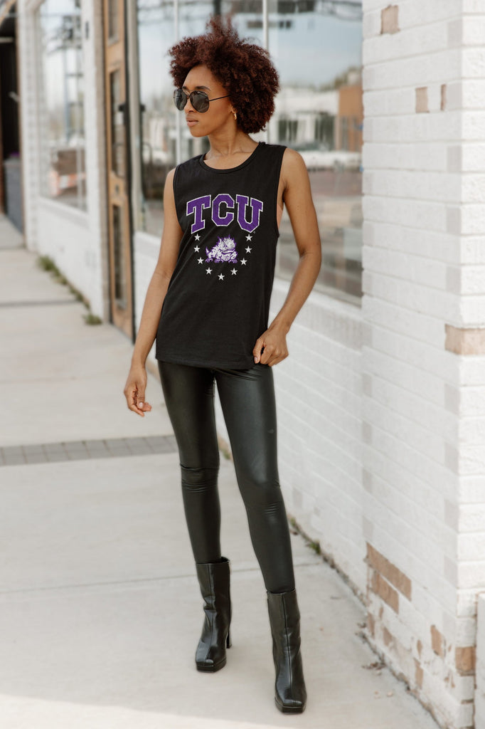 TCU HORNED FROGS BABY YOU'RE A STAR RACERBACK TANK TOP