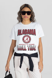 ALABAMA CRIMSON TIDE ALL-TIME CLASSIC SHORT SLEEVE FLOWY TEE