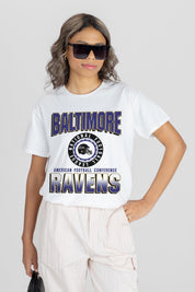 BALTIMORE RAVENS ALL-TIME CLASSIC SHORT SLEEVE FLOWY TEE