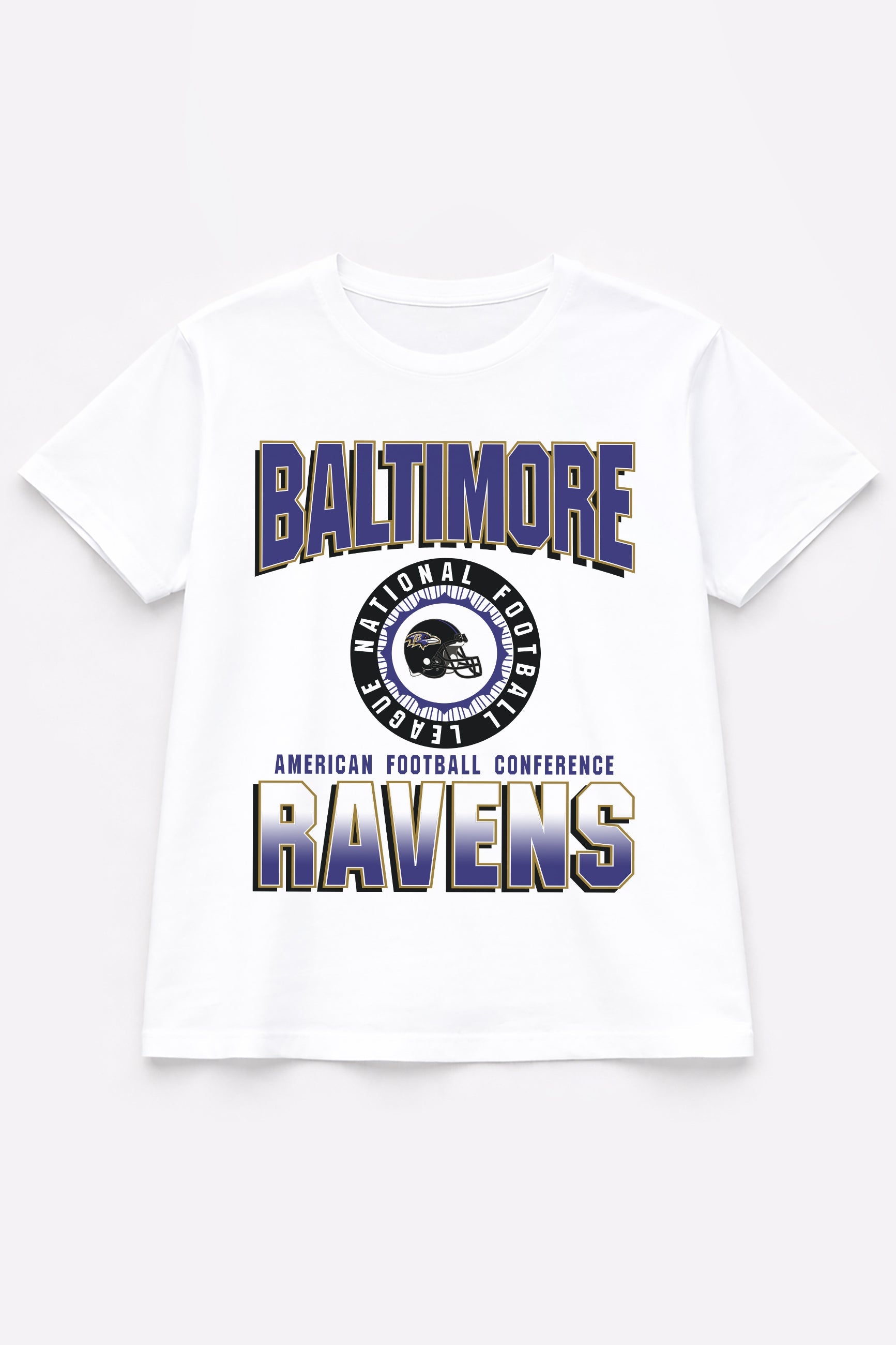BALTIMORE RAVENS ALL-TIME CLASSIC SHORT SLEEVE FLOWY TEE