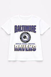 BALTIMORE RAVENS ALL-TIME CLASSIC SHORT SLEEVE FLOWY TEE