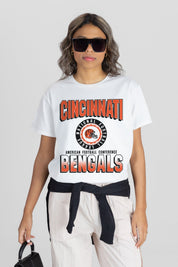 CINCINNATI BENGALS ALL-TIME CLASSIC SHORT SLEEVE FLOWY TEE