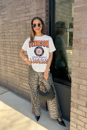 CLEMSON TIGERS ALL-TIME CLASSIC SHORT SLEEVE FLOWY TEE