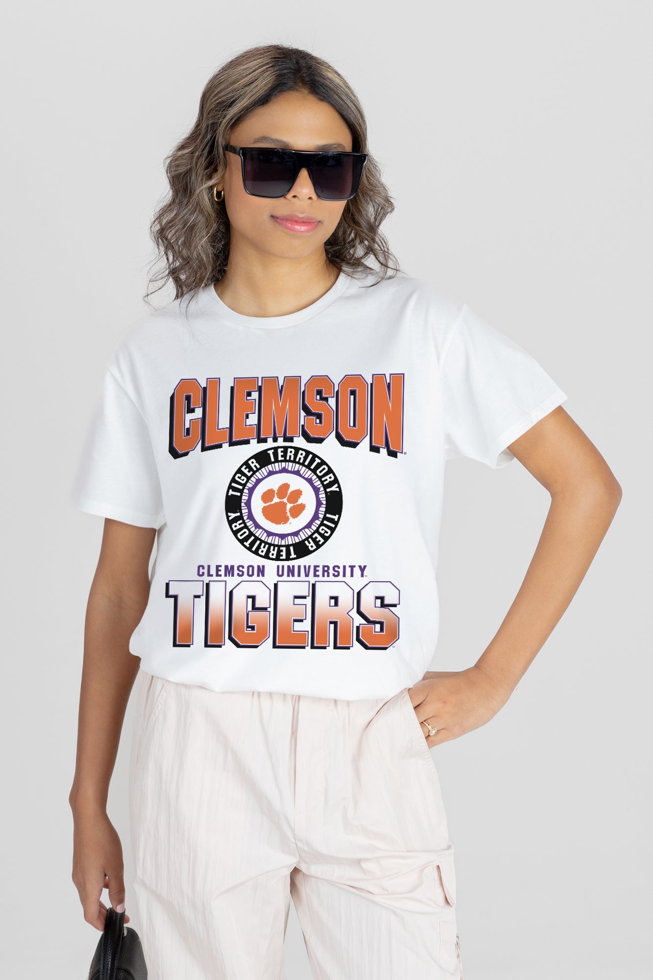 CLEMSON TIGERS ALL-TIME CLASSIC SHORT SLEEVE FLOWY TEE