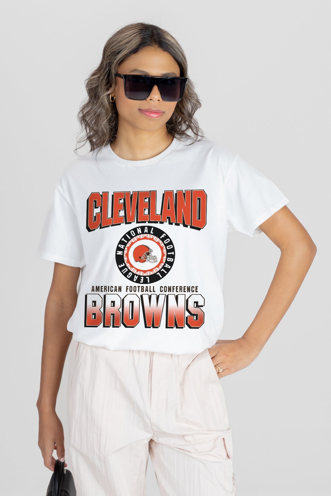 CLEVELAND BROWNS ALL-TIME CLASSIC SHORT SLEEVE FLOWY TEE