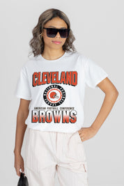 CLEVELAND BROWNS ALL-TIME CLASSIC SHORT SLEEVE FLOWY TEE