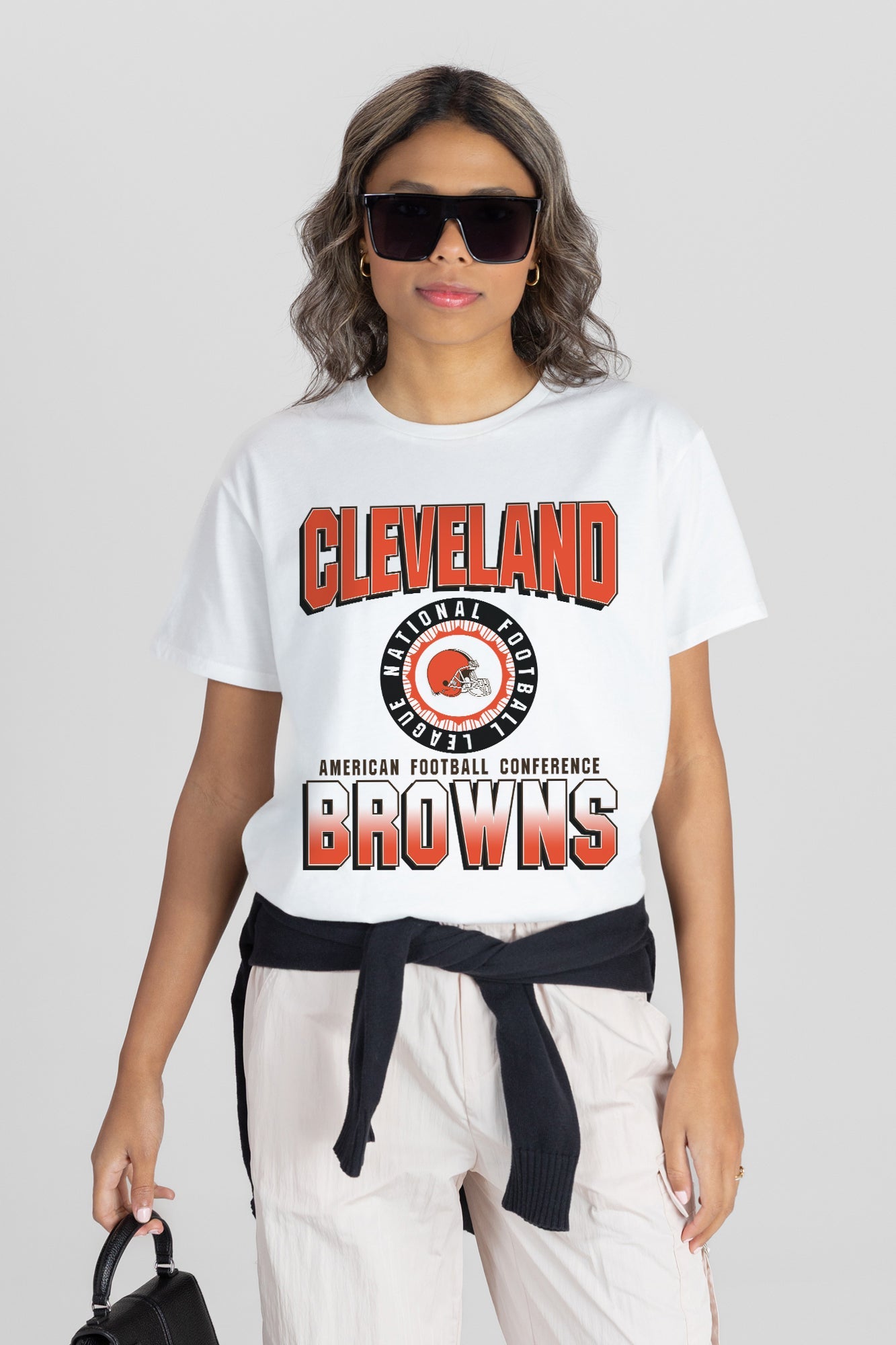 CLEVELAND BROWNS ALL-TIME CLASSIC SHORT SLEEVE FLOWY TEE