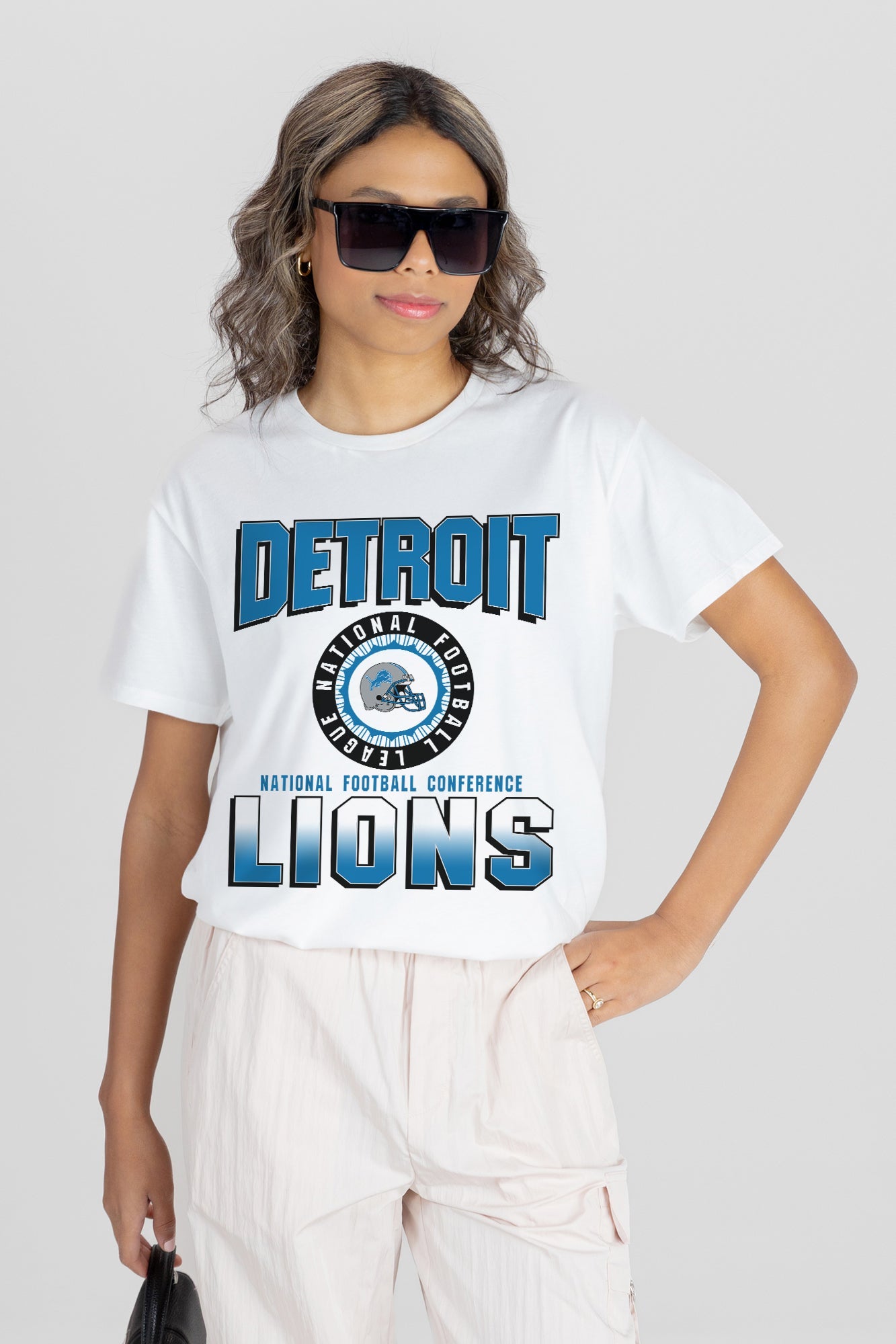 DETROIT LIONS ALL-TIME CLASSIC SHORT SLEEVE FLOWY TEE