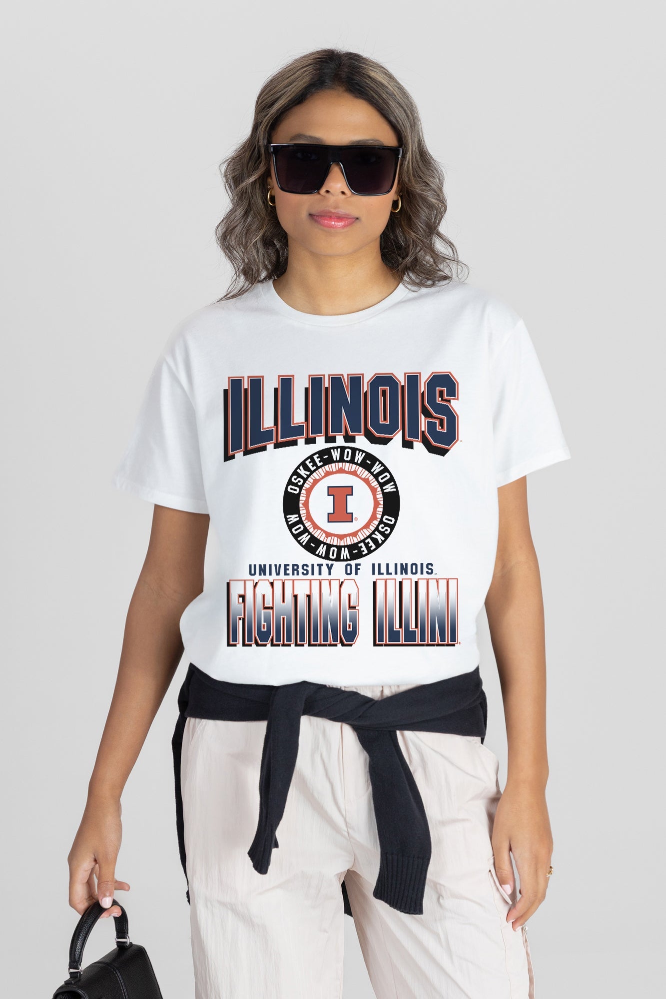 ILLINOIS FIGHTING ILLINI ALL-TIME CLASSIC SHORT SLEEVE FLOWY TEE