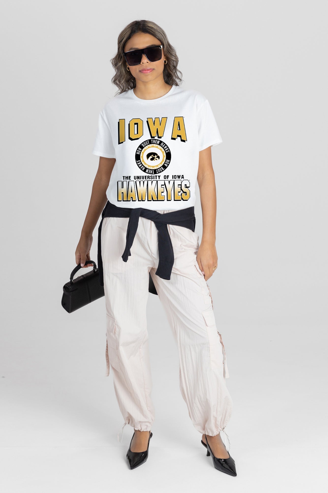 IOWA HAWKEYES ALL-TIME CLASSIC SHORT SLEEVE FLOWY TEE