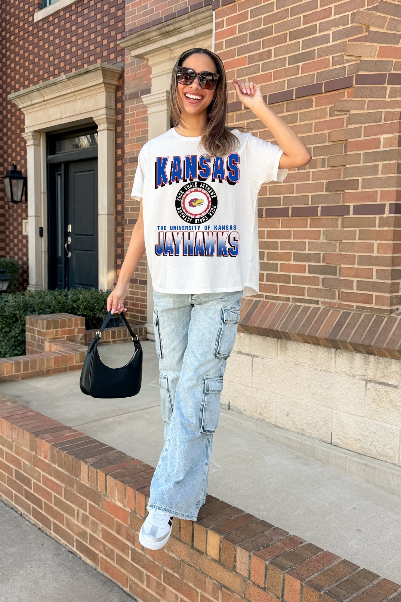 KANSAS JAYHAWKS ALL-TIME CLASSIC SHORT SLEEVE FLOWY TEE