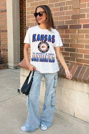 KANSAS JAYHAWKS ALL-TIME CLASSIC SHORT SLEEVE FLOWY TEE