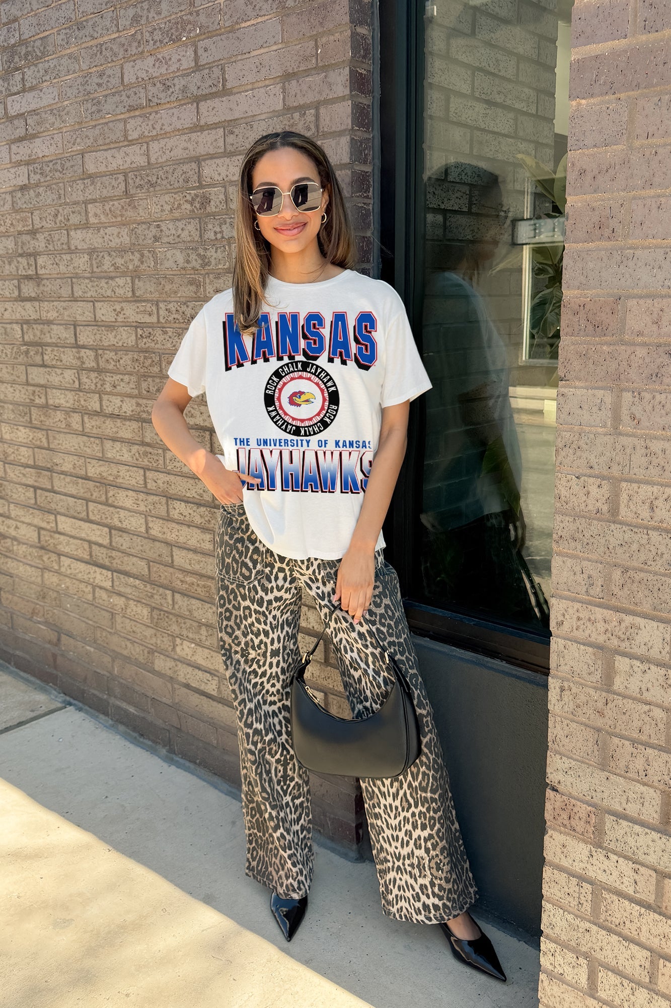 KANSAS JAYHAWKS ALL-TIME CLASSIC SHORT SLEEVE FLOWY TEE
