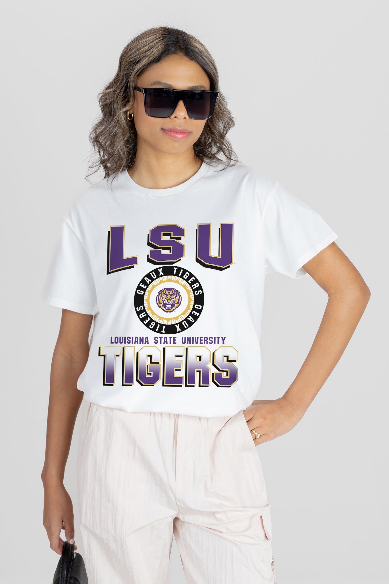 LSU TIGERS ALL-TIME CLASSIC SHORT SLEEVE FLOWY TEE