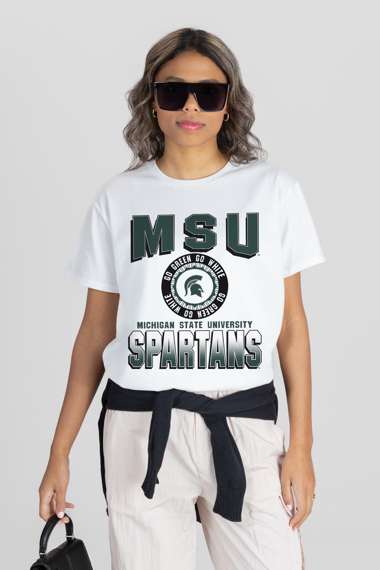 MICHIGAN STATE SPARTANS ALL-TIME CLASSIC SHORT SLEEVE FLOWY TEE