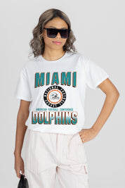 MIAMI DOLPHINS ALL-TIME CLASSIC SHORT SLEEVE FLOWY TEE