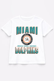 MIAMI DOLPHINS ALL-TIME CLASSIC SHORT SLEEVE FLOWY TEE