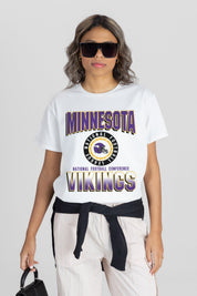 MINNESOTA VIKINGS ALL-TIME CLASSIC SHORT SLEEVE FLOWY TEE