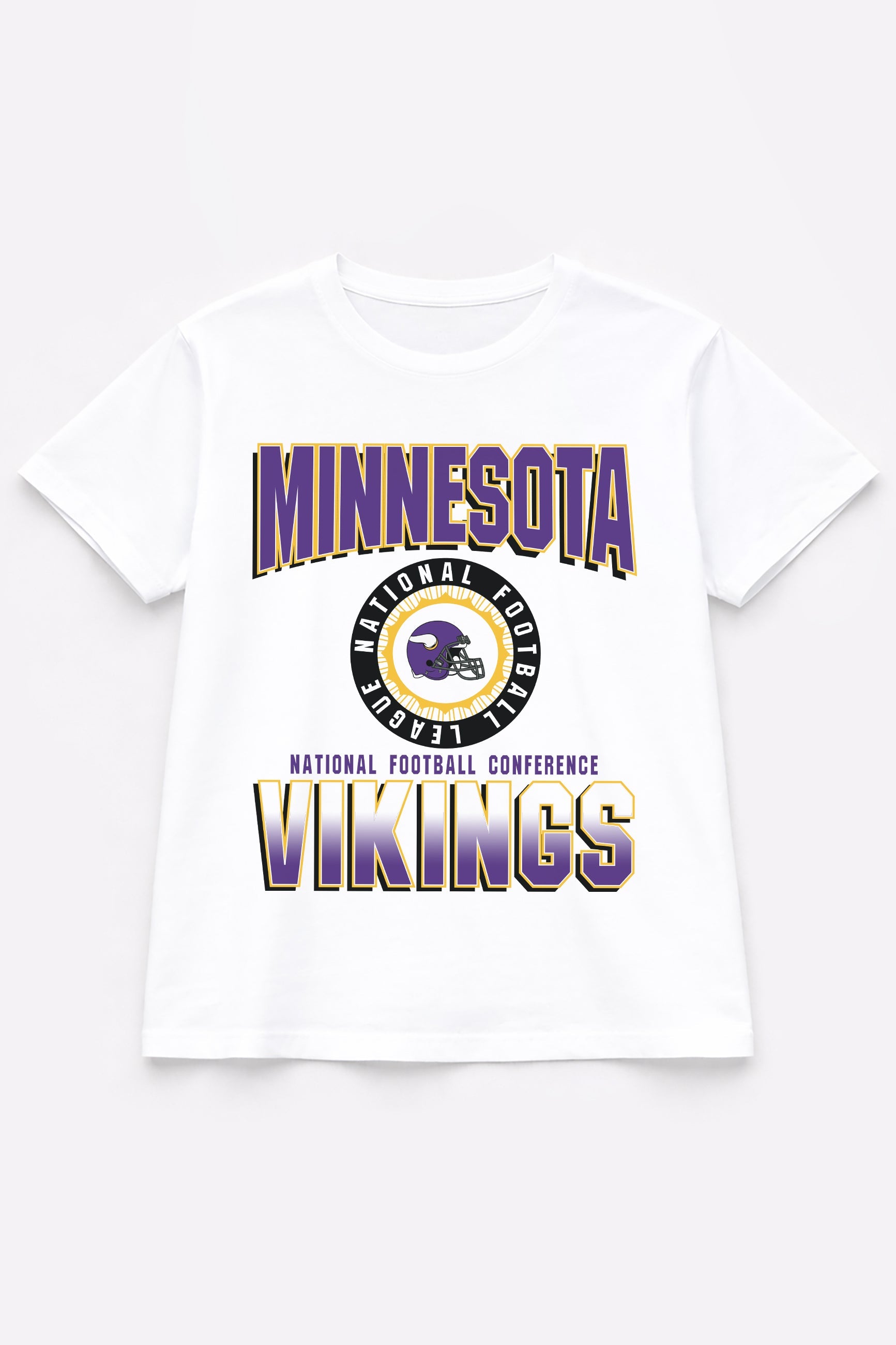 MINNESOTA VIKINGS ALL-TIME CLASSIC SHORT SLEEVE FLOWY TEE