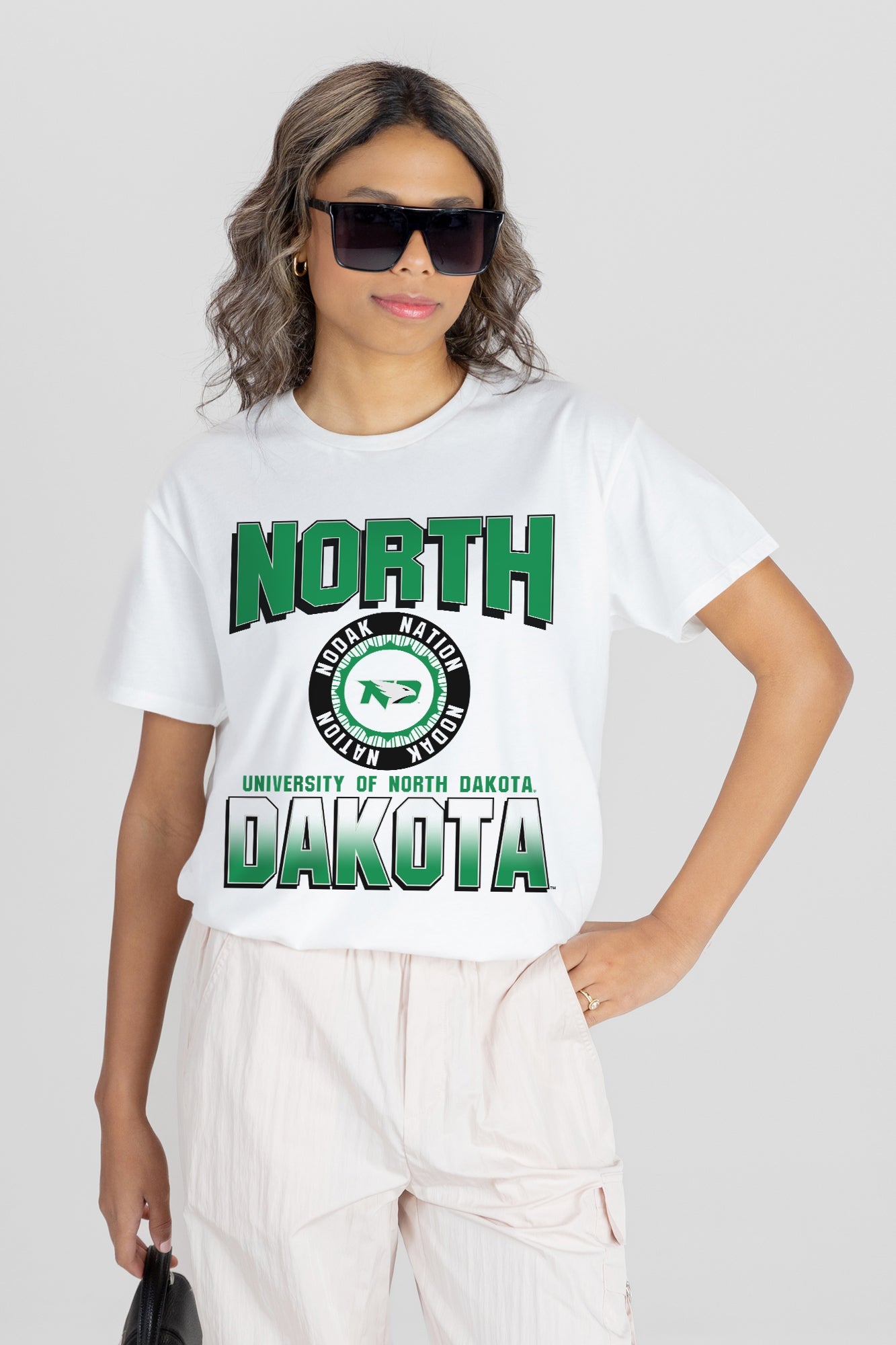 NORTH DAKOTA FIGHTING HAWKS ALL-TIME CLASSIC SHORT SLEEVE FLOWY TEE