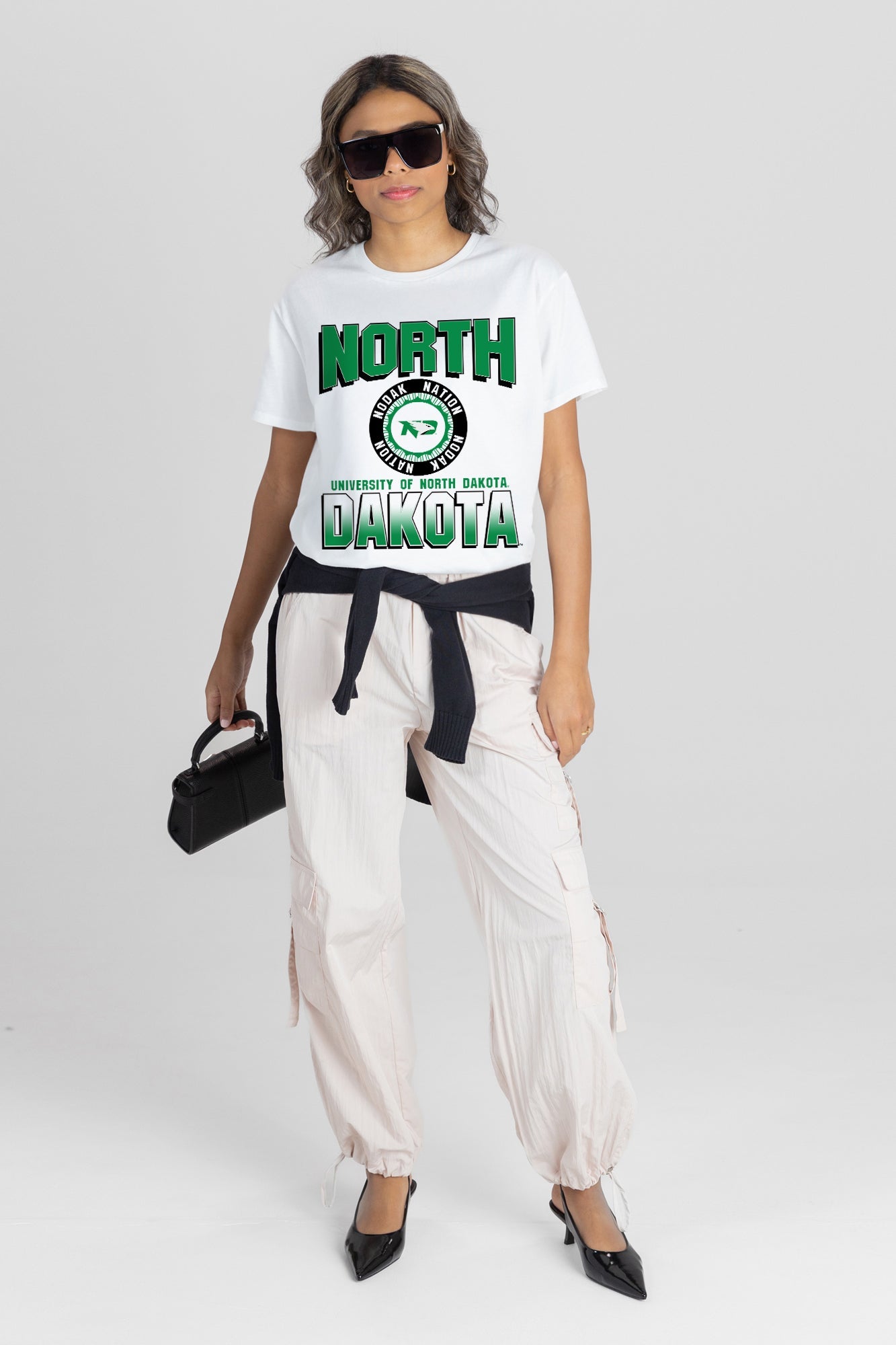 NORTH DAKOTA FIGHTING HAWKS ALL-TIME CLASSIC SHORT SLEEVE FLOWY TEE