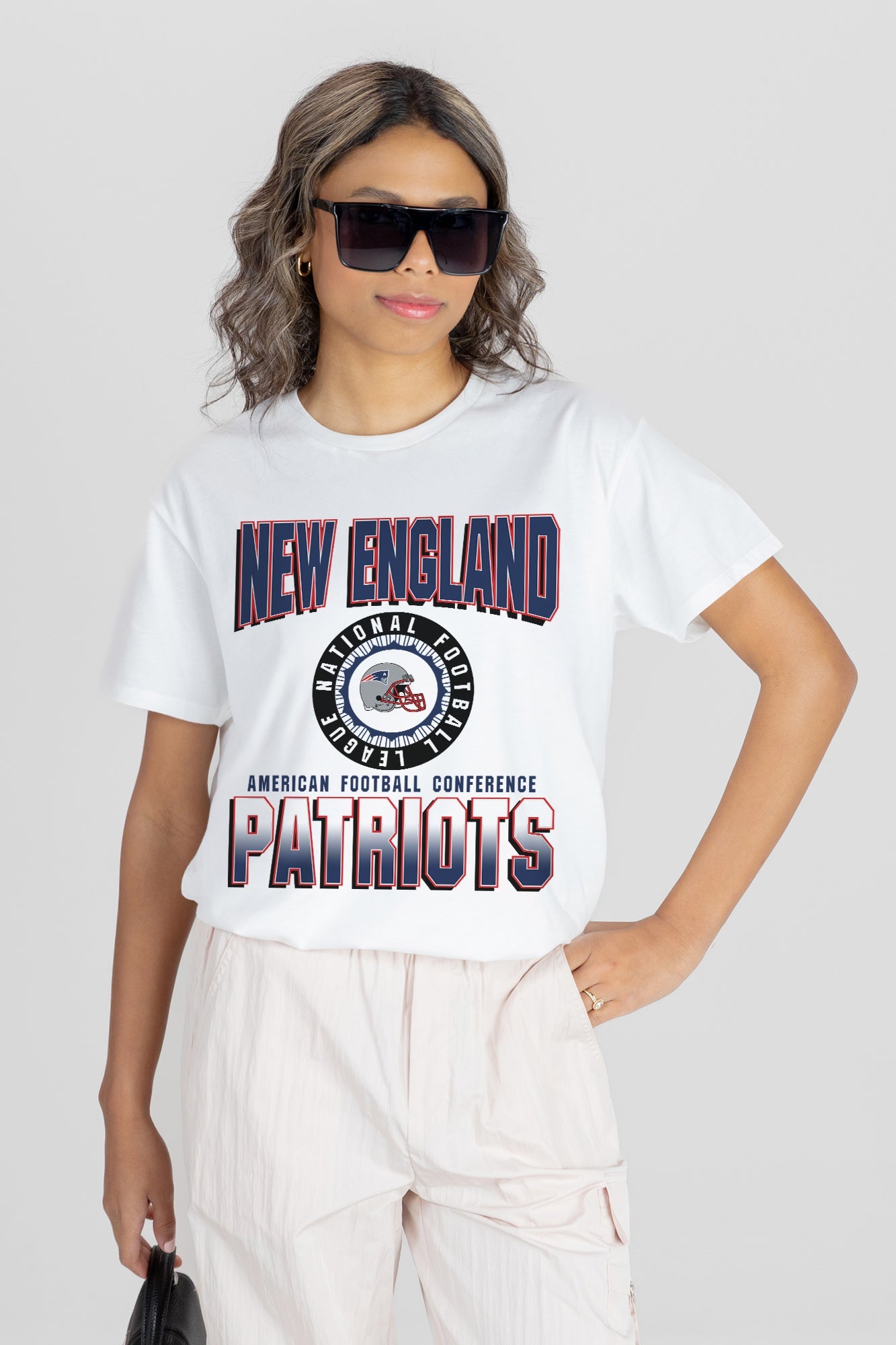 NEW ENGLAND PATRIOTS ALL-TIME CLASSIC SHORT SLEEVE FLOWY TEE