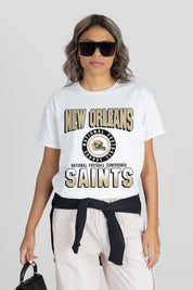 NEW ORLEANS SAINTS ALL-TIME CLASSIC SHORT SLEEVE FLOWY TEE