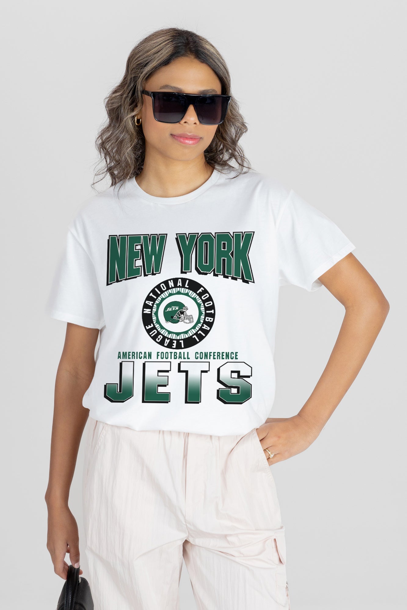 NEW YORK JETS ALL-TIME CLASSIC SHORT SLEEVE FLOWY TEE