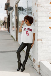 OKLAHOMA SOONERS AROUND WE GO SHORT SLEEVE FLOWY TEE