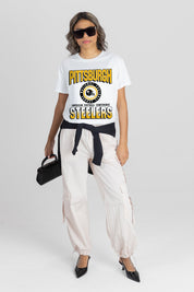 PITTSBURGH STEELERS ALL-TIME CLASSIC SHORT SLEEVE FLOWY TEE