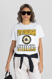 PITTSBURGH STEELERS ALL-TIME CLASSIC SHORT SLEEVE FLOWY TEE