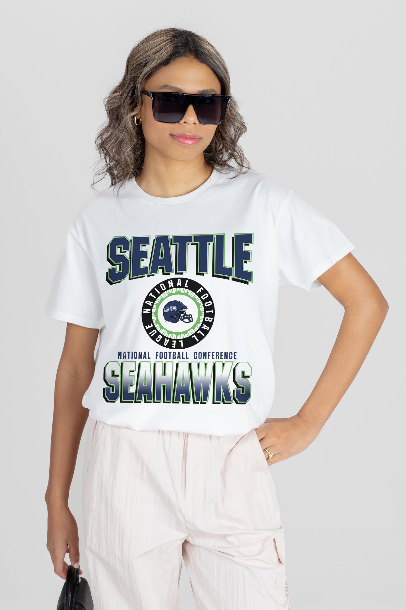 SEATTLE SEAHAWKS ALL-TIME CLASSIC SHORT SLEEVE FLOWY TEE