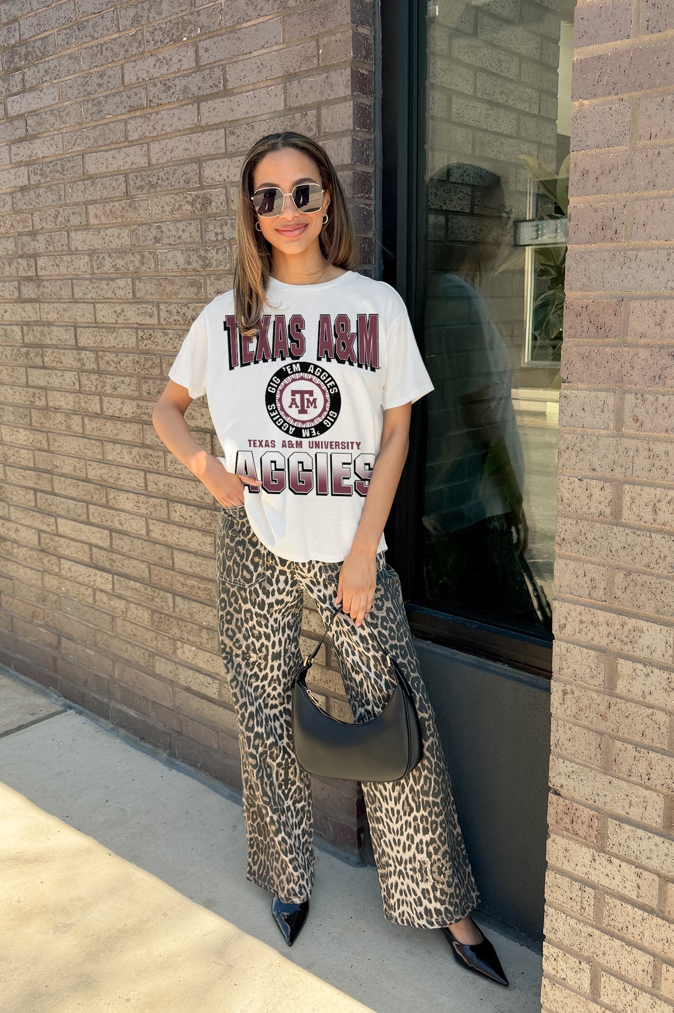 TEXAS A&M AGGIES ALL-TIME CLASSIC SHORT SLEEVE FLOWY TEE