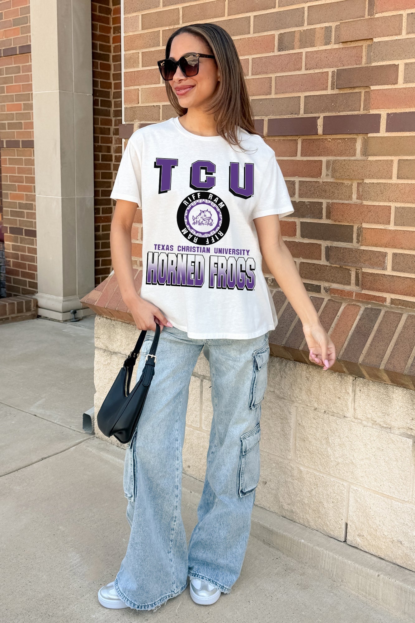 TCU HORNED FROGS ALL-TIME CLASSIC SHORT SLEEVE FLOWY TEE