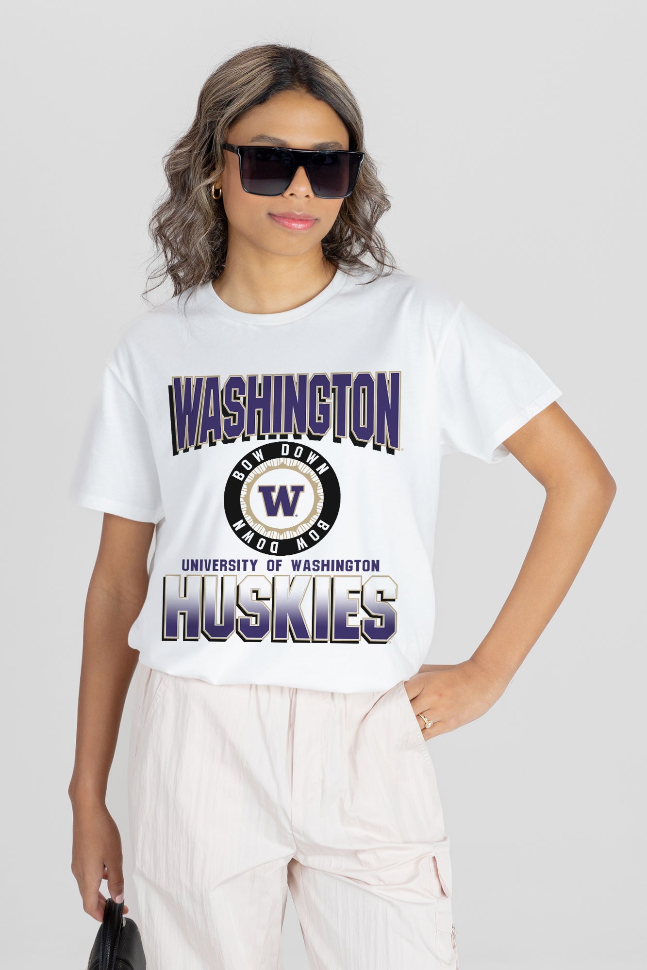 WASHINGTON HUSKIES ALL-TIME CLASSIC SHORT SLEEVE FLOWY TEE